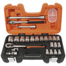 Bahco S240 Topnøglesæt i millimeter 1/2", 24 dele