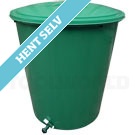 Regnvandsbeholder i plast, 210 liter