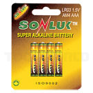 SONLUK AAA/LR03 Super Alkaline batterier 4 stk.
