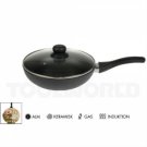 Schou Wok med glaslåg, Ø30 cm