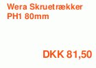 Wera Skruetrækker PH1, 80 mm.
