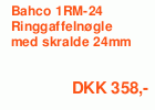 Bahco Ringgaffelnøgle med skralde, 24 mm