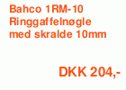 Bahco Ringgaffelnøgle med skralde, 10 mm