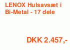 LENOX Hulsavsæt i Bi-Metal - 17 dele