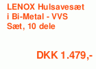 LENOX Hulsavesæt i Bi-Metal - VVS Sæt, 10 dele