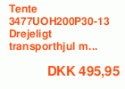 Tente Drejeligt transporthjul med bremse, nylon