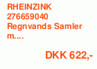 RHEINZINK  Regnvands Samler m. overløbsventil, 76 mm