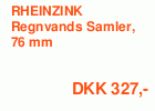 RHEINZINK  Regnvands Samler, 76 mm