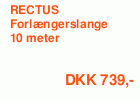 RECTUS Forlængerledning, 10 meter