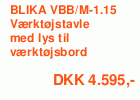 BLIKA VBB/M-1.15 Værktøjstavle med lys til værktøjsbord