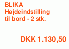 BLIKA Højdeindstilling til bord - 2 stk.