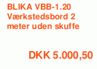 BLIKA Værkstedsbord model VBB-1.20
