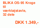 BLIKA OS-95 Kroge til værktøjstavle, 32 dele