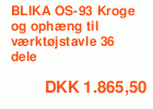 BLIKA OS-93 Kroge m.m. til værktøjstavle, 36 dele