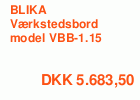 BLIKA Værkstedsbord model VBB-1.15