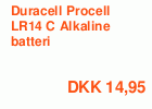 Duracell Procell LR14 C Alkaline batteri