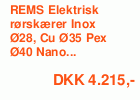 REMS Elektrisk rørskærer Inox Ø28, Cu Ø35 Pex Ø40 Nano Basic-Pack uden hjul
