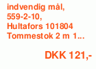 indvendig mål, 559-2-10, Hultafors 101804 Tommestok 2 m 10 led træ