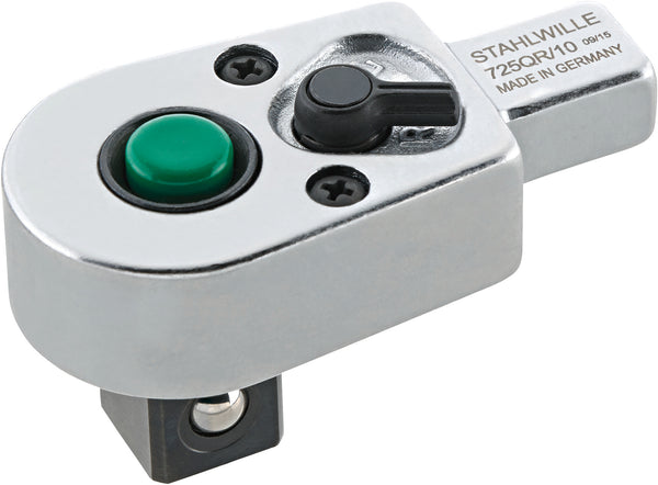 725QR/4 QuickRelease-indstiksskralde firkant 1/4", indstik 9 × 12 mm