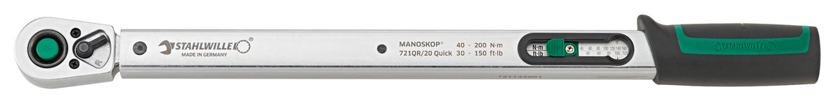 MANOSKOP 721QR/20 Quick momentnøgle 40–200 Nm, firkant 1/2"
