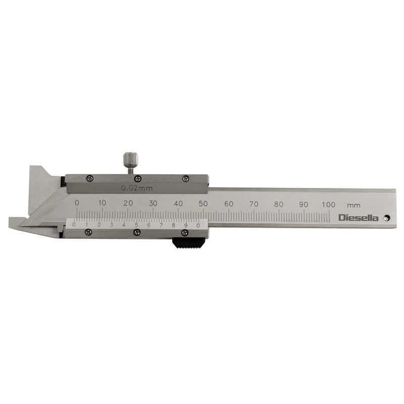 Kantfas skydelære 45° 0–50 mm × 0,02 mm