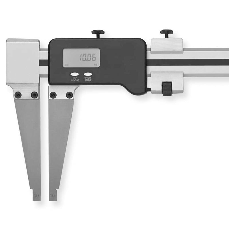 Aluminium digital skydelære 1500 × 0,01 mm (500 mm kæbe)