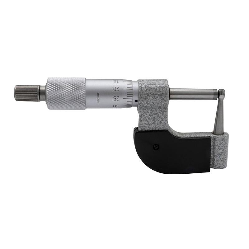 Mikrometer 0–25 × 0,01 mm til runde emner med hul