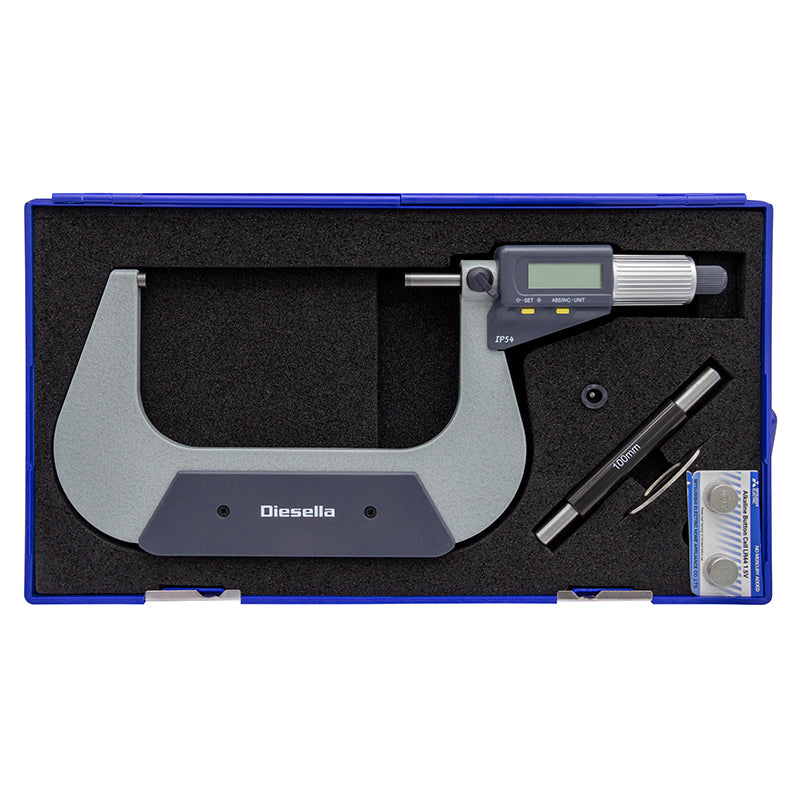 IP54 digital mikrometerskrue 125–150 × 0,001 mm