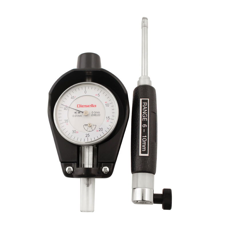 Cylindermåler 6–10 × 0,01 mm med måleur