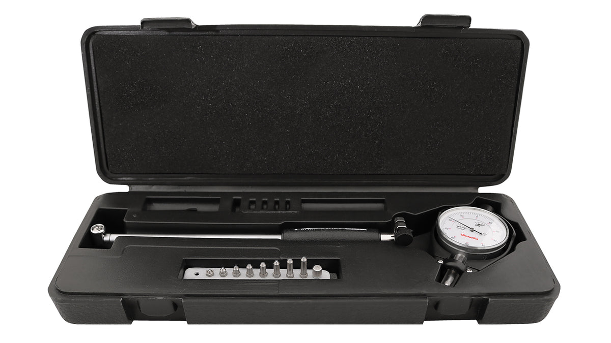 Cylindermåler 18–35 × 0,01 mm med måleur