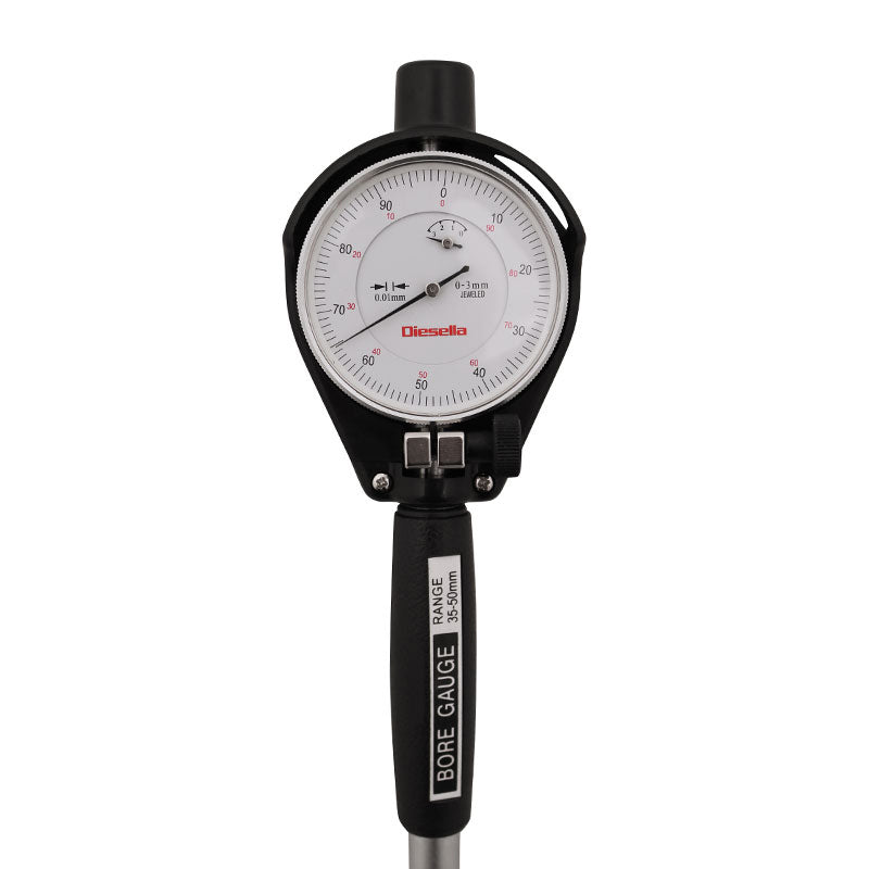 Cylindermåler 35–50 × 0,01 mm med måleur