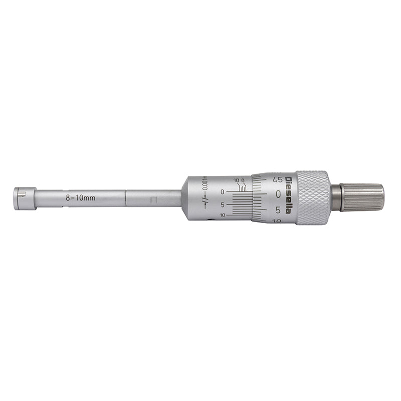 Indvendig 3-punkt mikrometer 8–10 mm inkl. forlænger og kontrolring