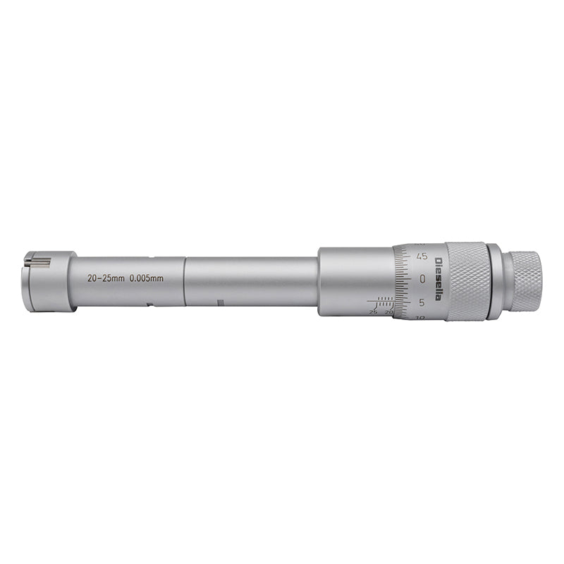 Indvendig 3-punkt mikrometer 20–25 mm inkl. forlænger og kontrolring