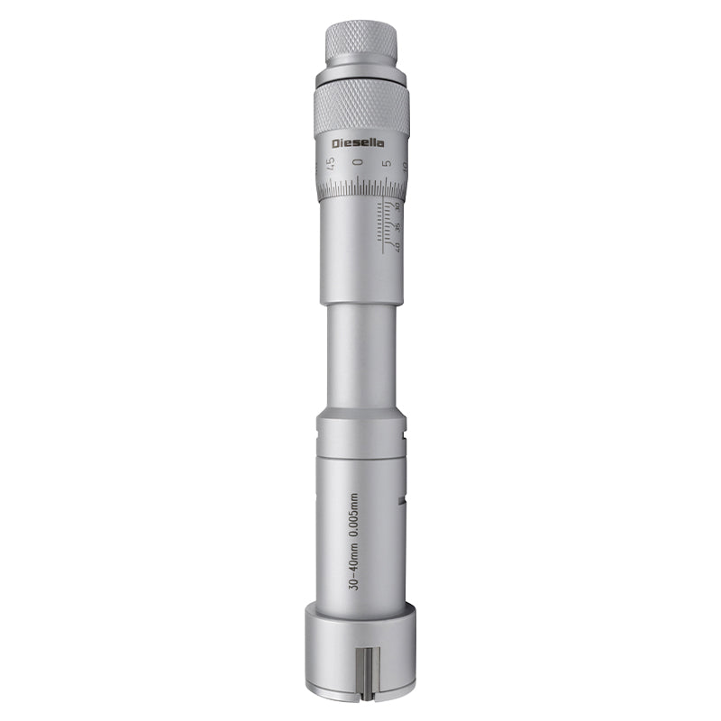 Indvendig 3-punkt mikrometer 30–40 mm inkl. forlænger og kontrolring