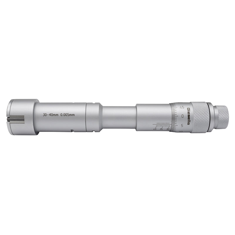 Indvendig 3-punkt mikrometer 30–40 mm inkl. forlænger og kontrolring