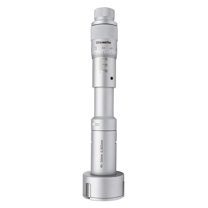 Indvendig 3-punkt mikrometer 40–50 mm inkl. forlænger og kontrolring