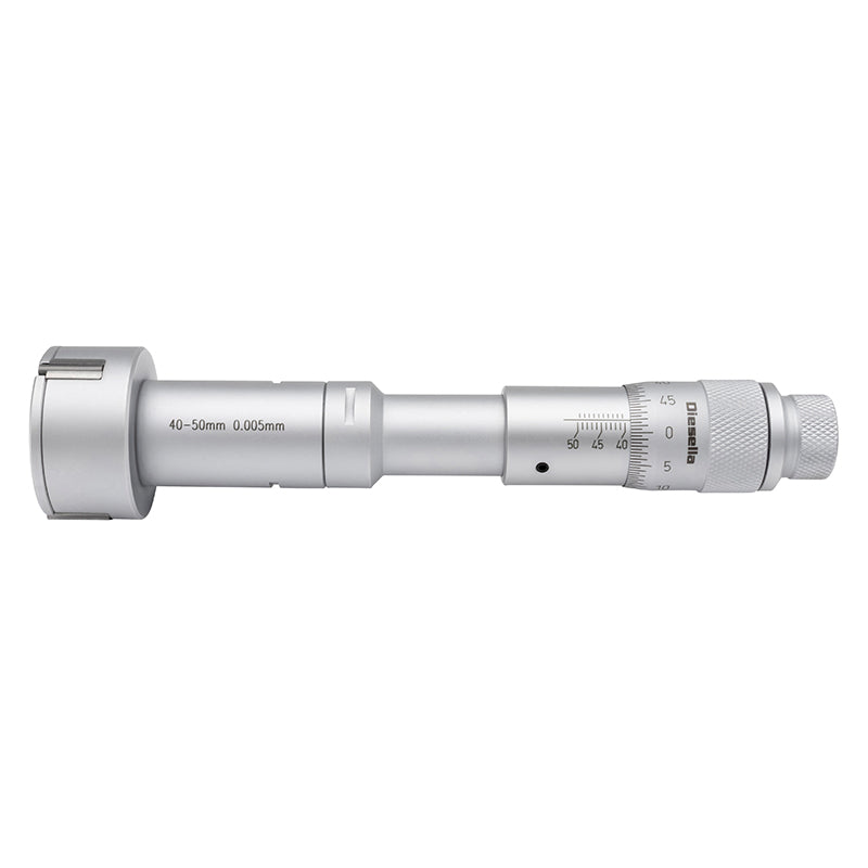 Indvendig 3-punkt mikrometer 40–50 mm inkl. forlænger og kontrolring