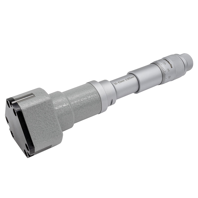 Indvendig 3-punkt mikrometer 50–63 mm inkl. forlænger og kontrolring