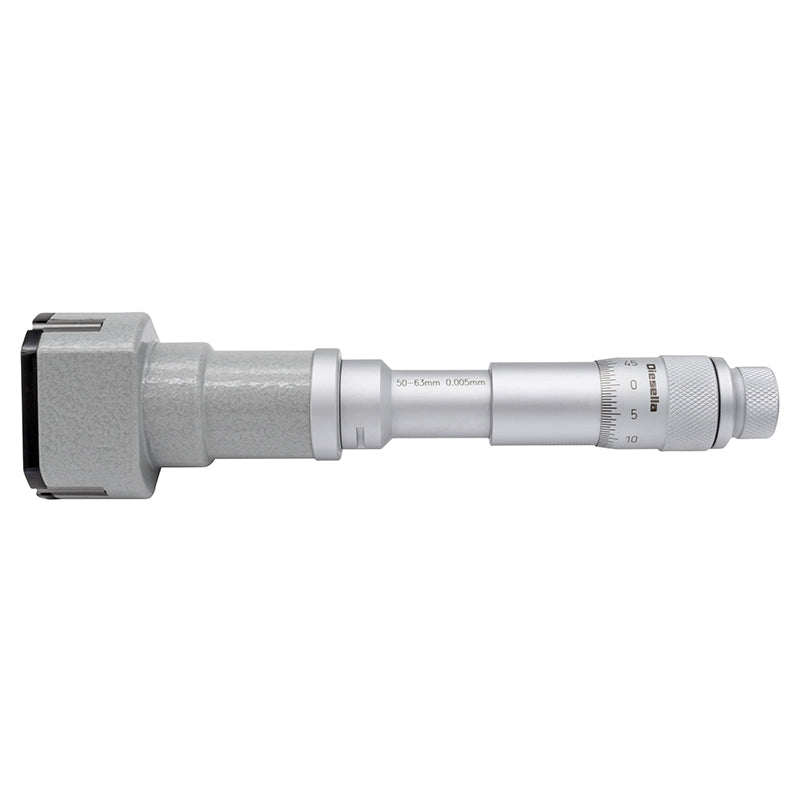 Indvendig 3-punkt mikrometer 50–63 mm inkl. forlænger og kontrolring
