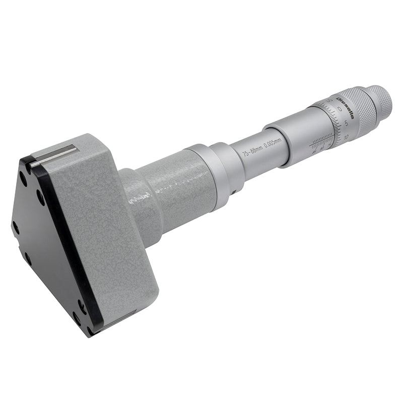 Indvendig 3-punkt mikrometer 75–88 mm inkl. forlænger og kontrolring