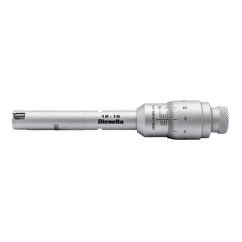 Indvendig 3-punkt mikrometer 12–20 mm (inkl. kontrolringe og forlænger)