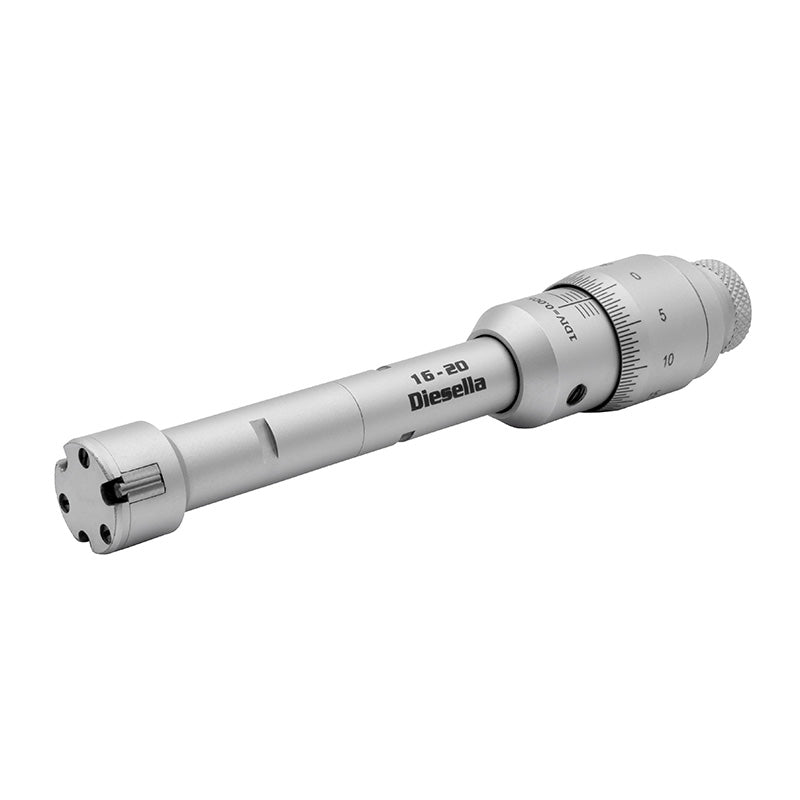 Indvendig 3-punkt mikrometer 12–20 mm (inkl. kontrolringe og forlænger)