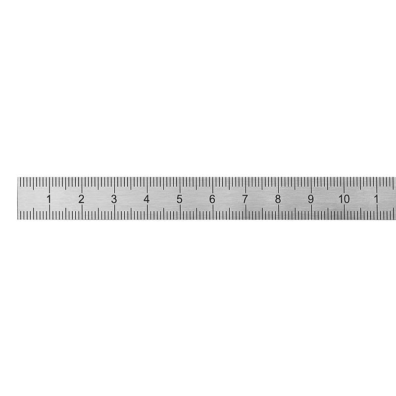 Stållineal 150 × 13 × 0,5 mm, V-H-graduering