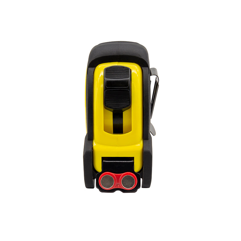 Båndmål 10 m × 25 mm gummibelagt ABS-hus med Power-lås