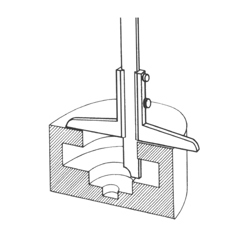Dybdeskydelære 0- 80 mm × 0,05 m. målestift (50 mm målebro)