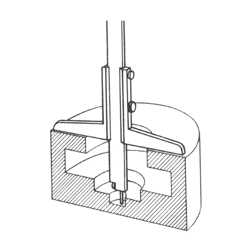 Dybdemåler 0–200 mm × 0,05 (100 mm målebro)