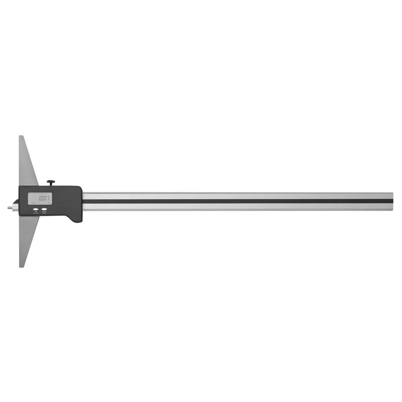Aluminium digital dybdeskydelære 0–2000 mm × 0,01 mm (300 mm målebro)
