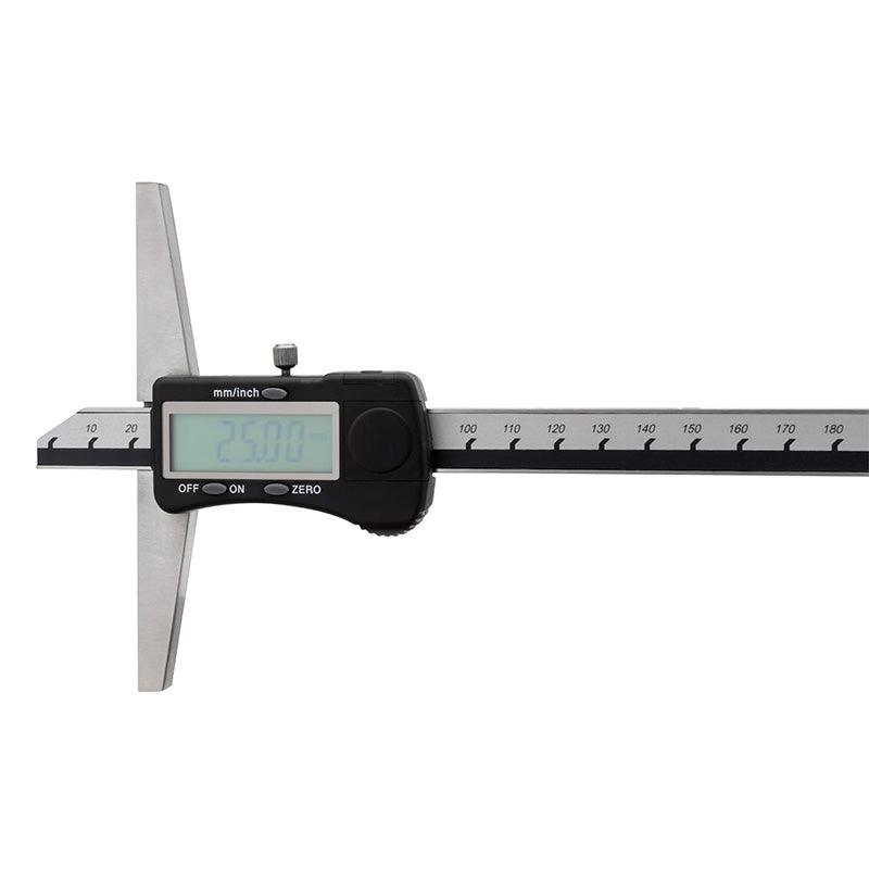 Digital dybdeskydelære 0–500 mm × 0,01 mm (120 mm målebro)