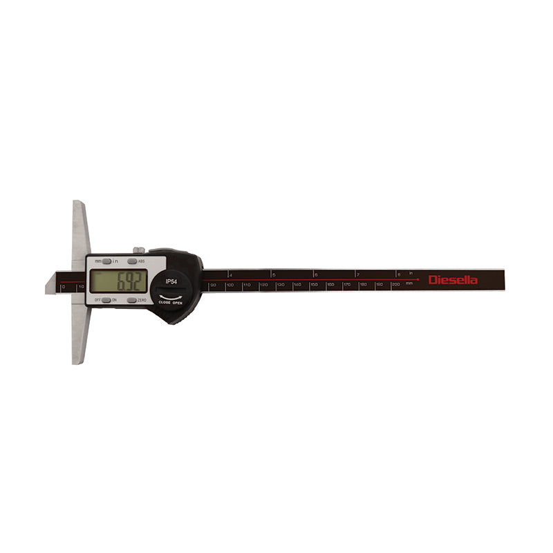 Digital dybdeskydelære 0–150 × 0,01 mm IP54 DIN862