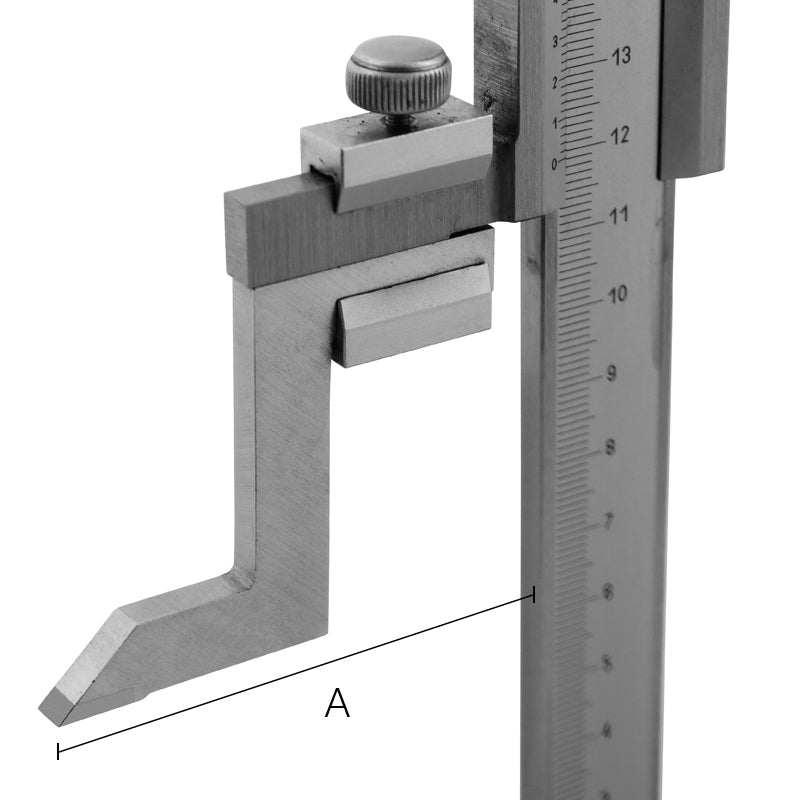 Højderidser 0–300 × 0,02 mm - analog model